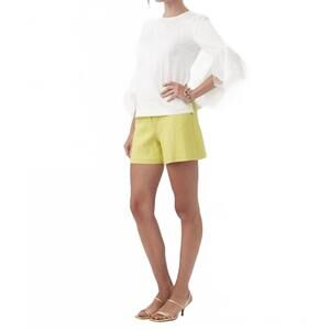 NEW TRINA TURK fontaine bleau top in white